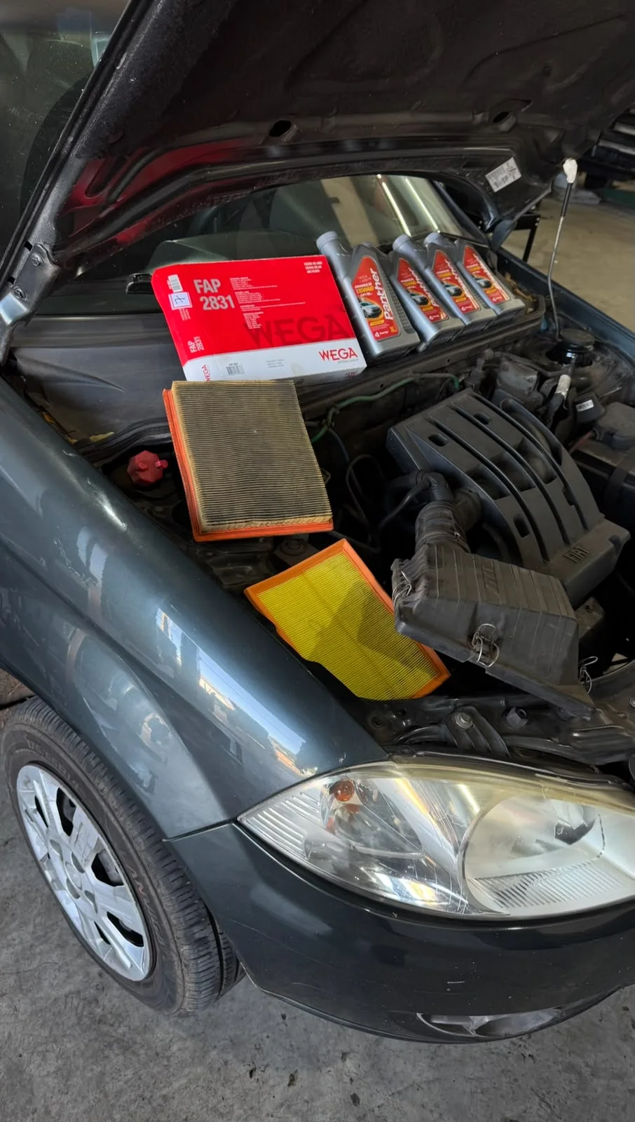 Óleos e filtros para manutenção automotiva